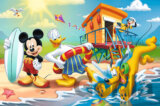 Mickey Mouse na pláži