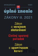 Aktualizácia II/5 2021 - Civilný sporový poriadok a upomínacie konanie