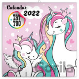 Poznámkový nástěnný kalendář "calendar" 2022 - Šťastní jednorožci