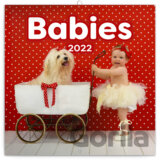 Poznámkový nástěnný kalendář Babies 2022
