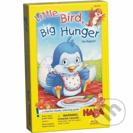 Spoločenská hra pre deti: Malý vtáčik s veľkým hladom - 