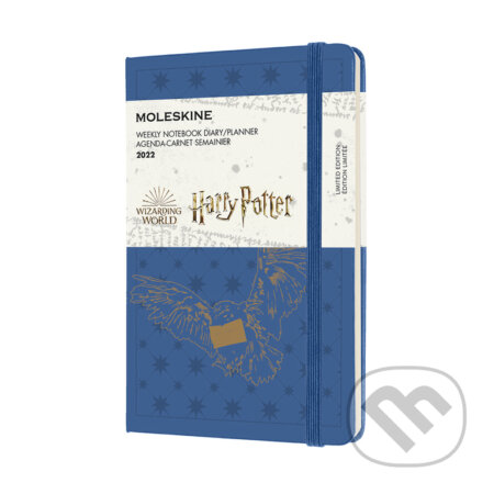 Moleskine – 12-mesačný modrý plánovací diár Harry Potter 2022 - 