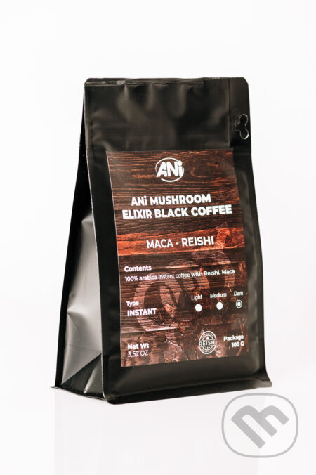 ANi Mushroom Elixír Black coffee with Maca Reishi 100 g - 