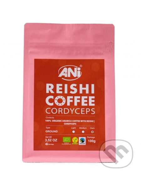 BIO mletá káva Reishi – Cordyceps 100g