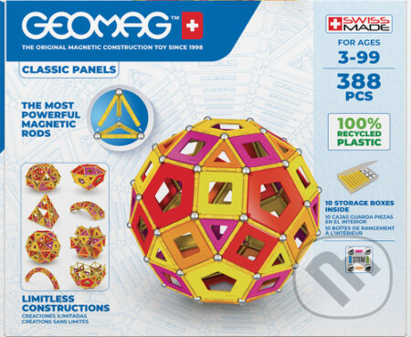 Geomag Classic Panels Masterbox Warm 388 pcs - 