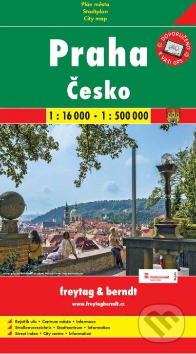 Praha, Česko  1:16 000   1:500 000