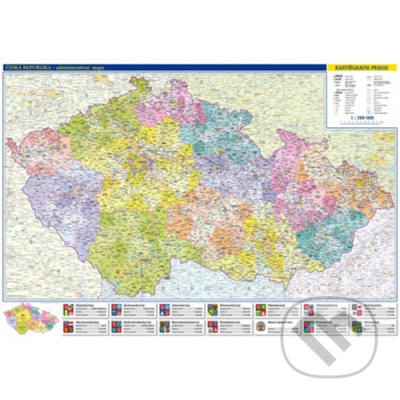 Česká republika - administrativní mapa 1:500 tis.