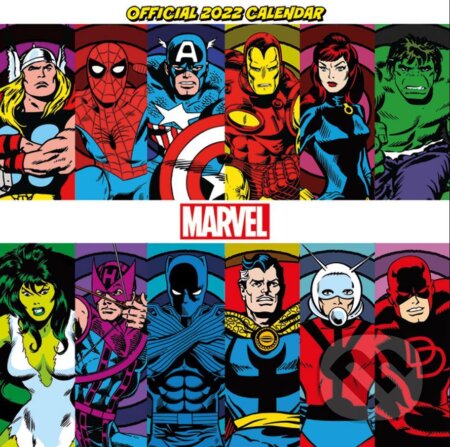Oficiálny kalendár 2022 Marvel: Retro Comic Book - 