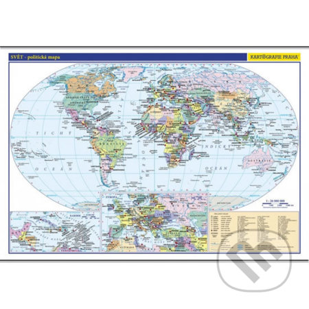 Svět - školní nástěnná politická mapa 1:26 mil./136x96 cm - 