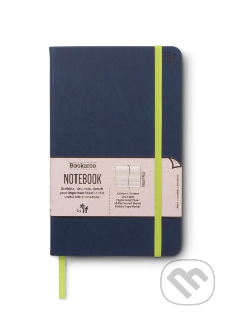 Bookaroo Zápisník A5 - modrý tmavě