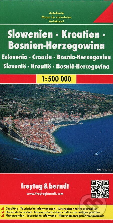 Slowenien, Kroatien, Bosnien-Herzegowina 1:500 000
