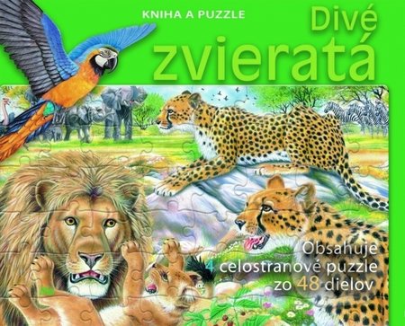Divé zvieratá - Kniha a puzzle - Kolektív autorov