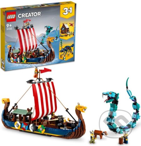 Lego Creator 31132 Vikinská loď a morský had - 