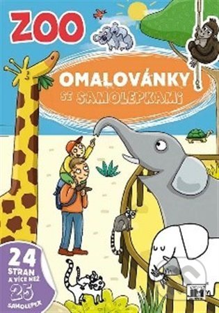 Omalovánky se samolepkami - Zoo