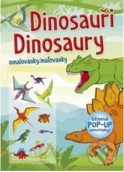 Omalovánky/Maľovanky - Dinosauři/Dinosaury