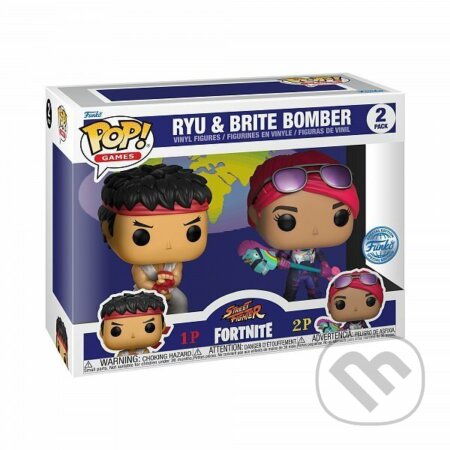 Funko POP Games: Fortnite - 2pack Ryu &amp; Brite Bomber (exclusive special edition) - 