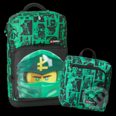 LEGO Ninjago Green Optimo Plus - školský batoh, 2 dielny set - 