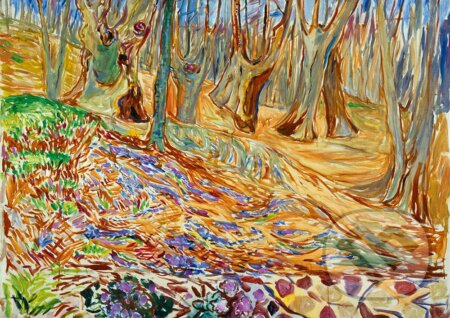 Edvard Munch - Elm Forrest in Spring, 1923