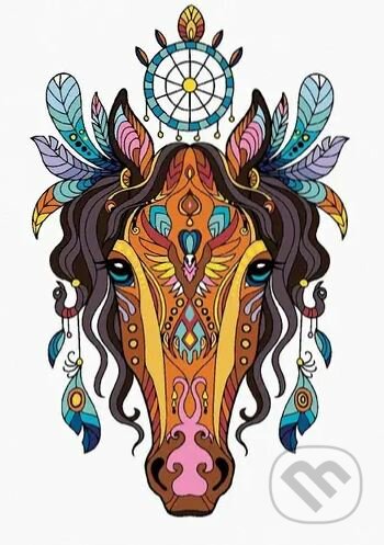 Malování podle čísel: Mandala kůň