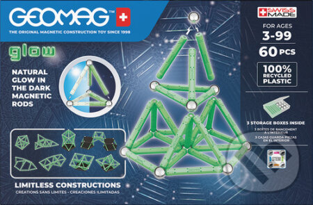 Stavebnice Geomag Glow 60 ks