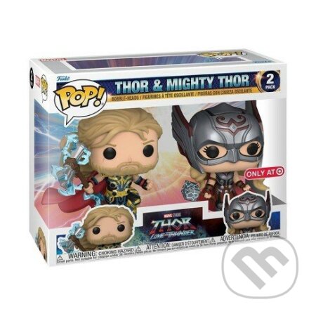 Funko POP Marvel: Thor Love &amp; Thunder - 2pack Thor &amp; Mighty Thor (exclusive special edition) - 