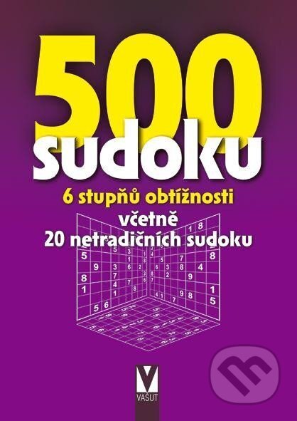 500 sudoku - 6 stupňů obtížností (fialová) - 