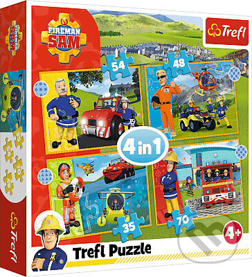 Odvážny Požiarnik Sam / Prism A&D Fireman Sam 4v1