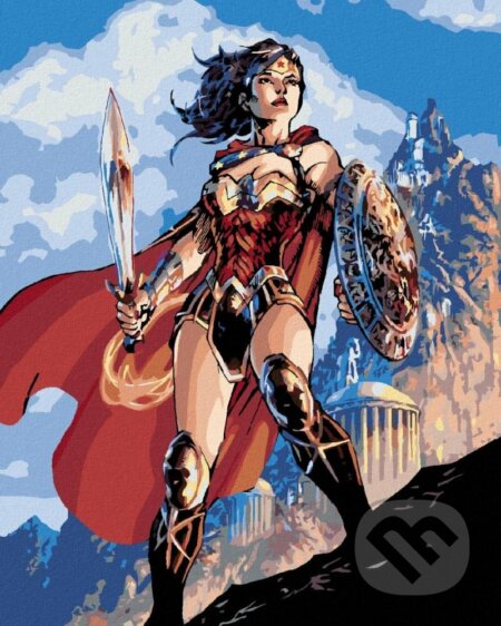 Malování podle čísel: Wonder Woman - meč a štít