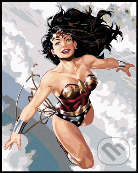 Malování podle čísel: Wonder Woman - letí