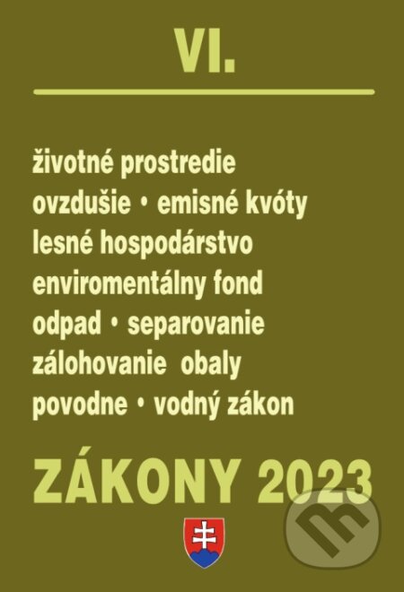 Zákony 2023 VI - Životné prostredie - 