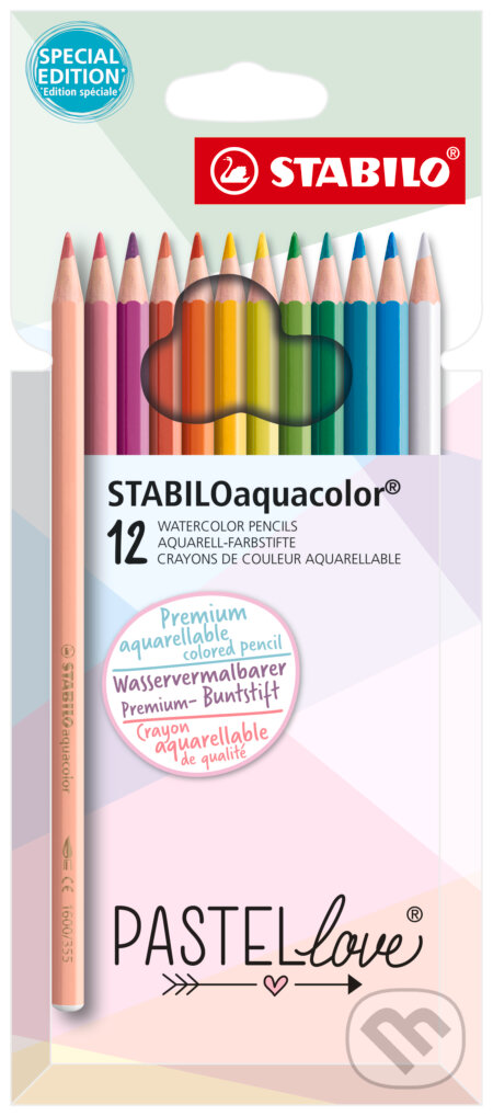 Akvarelová farbička - STABILOaquacolor - Pastellove - 