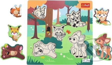 Dřevěná vkládačka Les