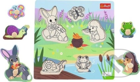 Dřevěná vkládačka Louka