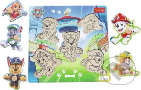 Dřevěná vkládačka Tlapková patrola