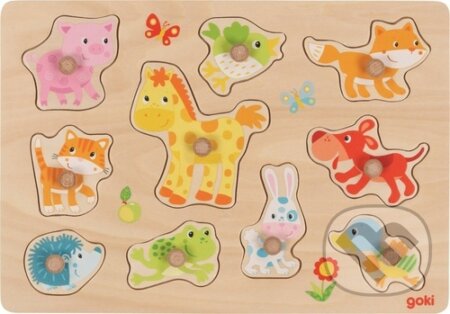 Dřevěná vkládačka Mláďata