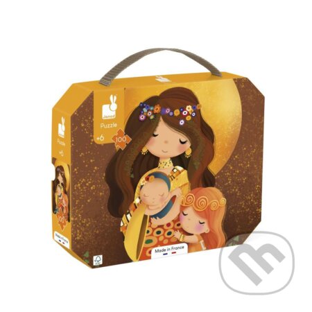 Umelecké puzzle pre deti v kufríku Klimt 100 ks