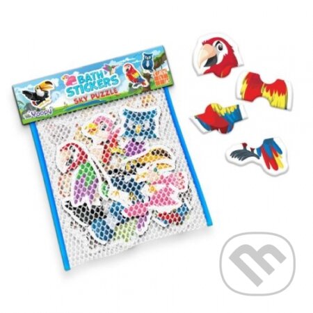 Puzzle vtáčiky - Nálepky do vane