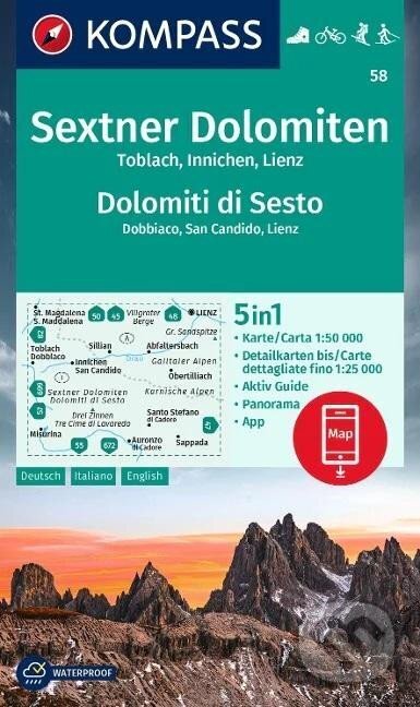 Sextner Dolomiten, Dolomiti di Sesto 1: 50 000