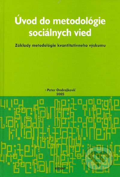 Ondrejkovič p úvod do metodológie sociálnych vied