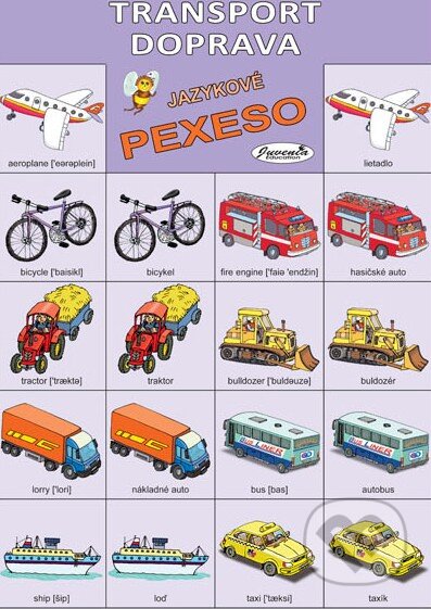 Jazykové pexeso: Transport / Doprava - 