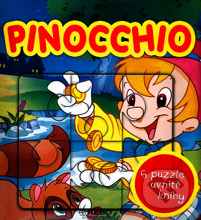 Siracusalife.it Pinocchio - 5 puzzle uvnitř knihy Image