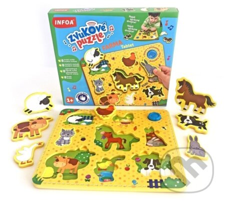 Zvukové puzzle Farma - Tablet vkládačka