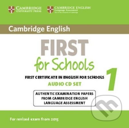 Cambridge English First for Schools 1 Audio CDs (2) for Revised Exam from 2015