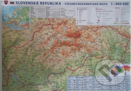 Slovenská republika - všeobecnozemepisná mapa 1:460T SC - 
