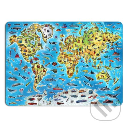 Drevené puzzle Mapa sveta
