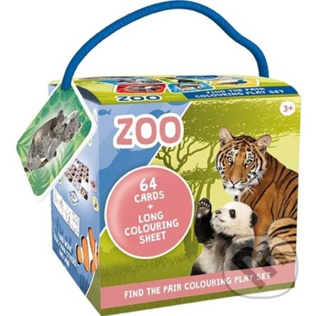 Pexeso na cesty s omalovánkami: ZOO