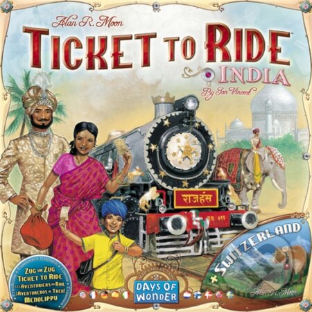 Ticket to Ride Map Collection: India &amp; Switzerland - Alan R. Moon, Ian Vincent