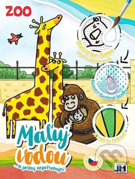 Vodová vymaľovanka A4/ ZOO