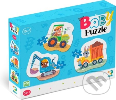 Baby puzzle Doprava 3v1