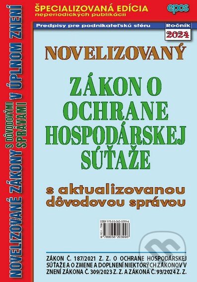 Novelizovaný zákon o ochrane hospodárskej súťaže